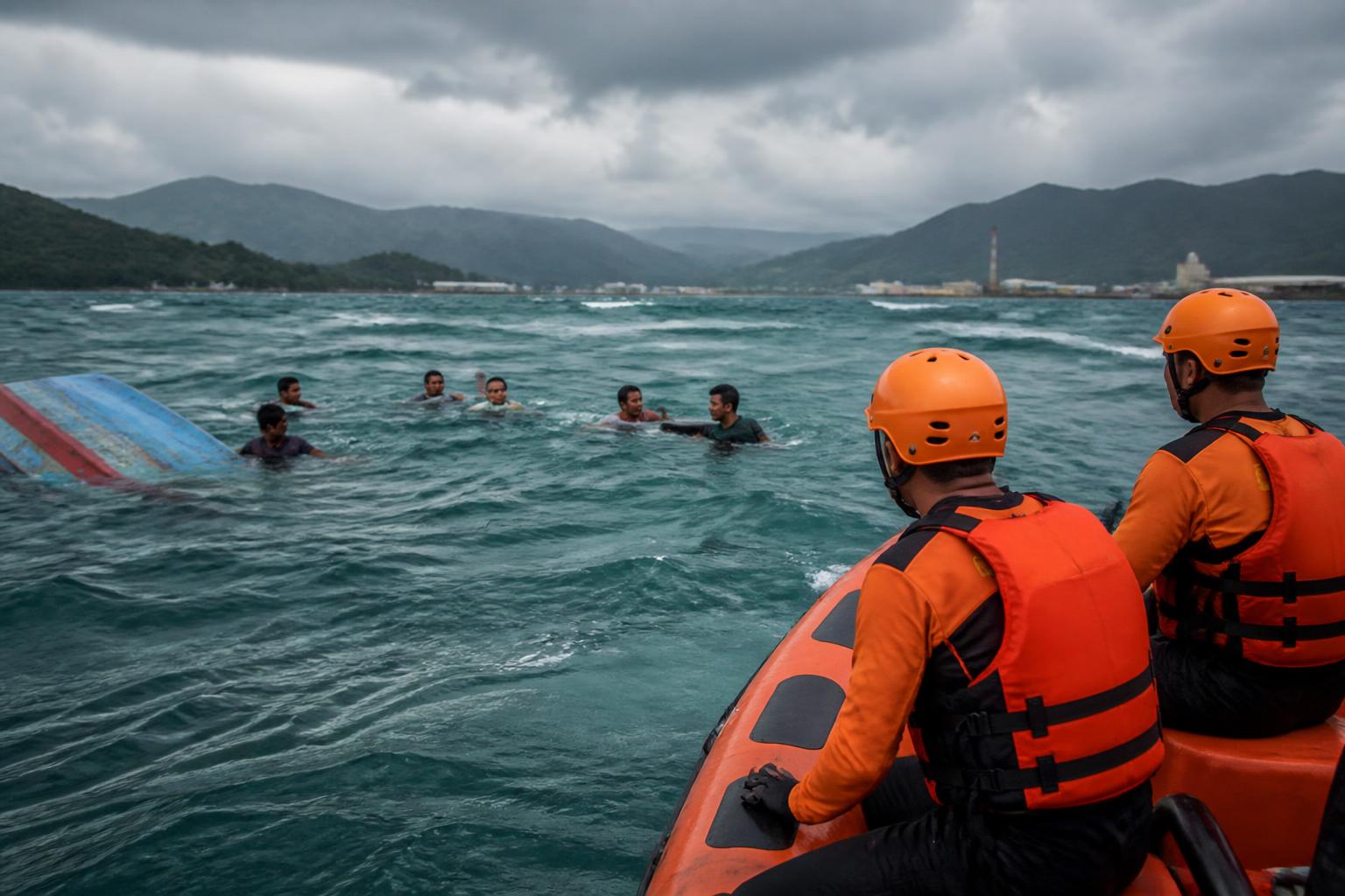 Tujuh Warga Diselamatkan Setelah Perahu Terbalik di Perairan Morowali