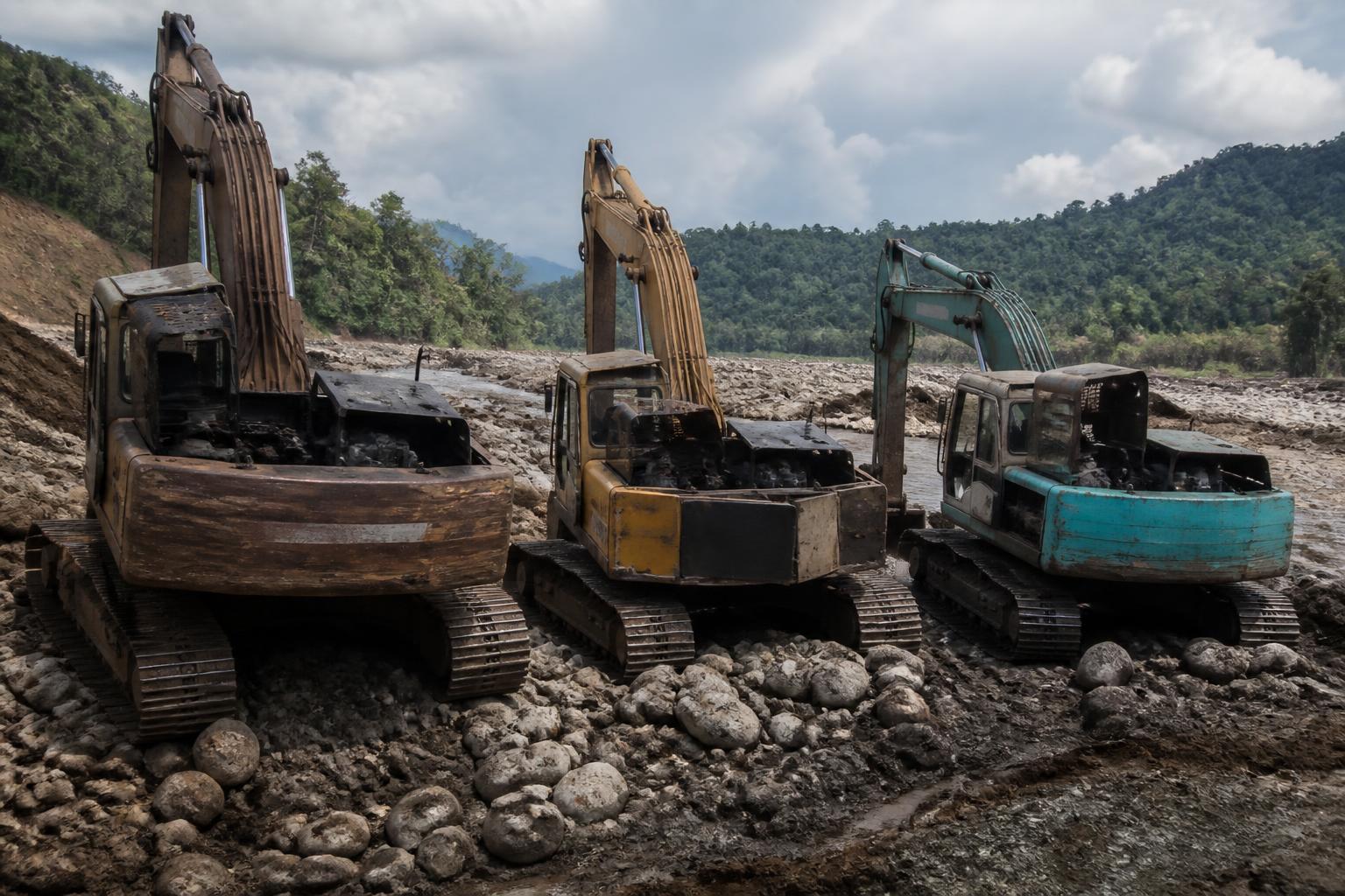 Tim Gabungan Lumpuhkan Tiga Ekskavator dalam Penertiban Dugaan PETI di Poso