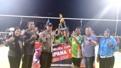 Sukses dan Aman, Turnamen Voli Kapolsek Cup Ampana Tete Berakhir Meriah